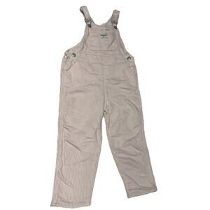 Oshkosh 5T Overalls Girls Pink Stripe Soft